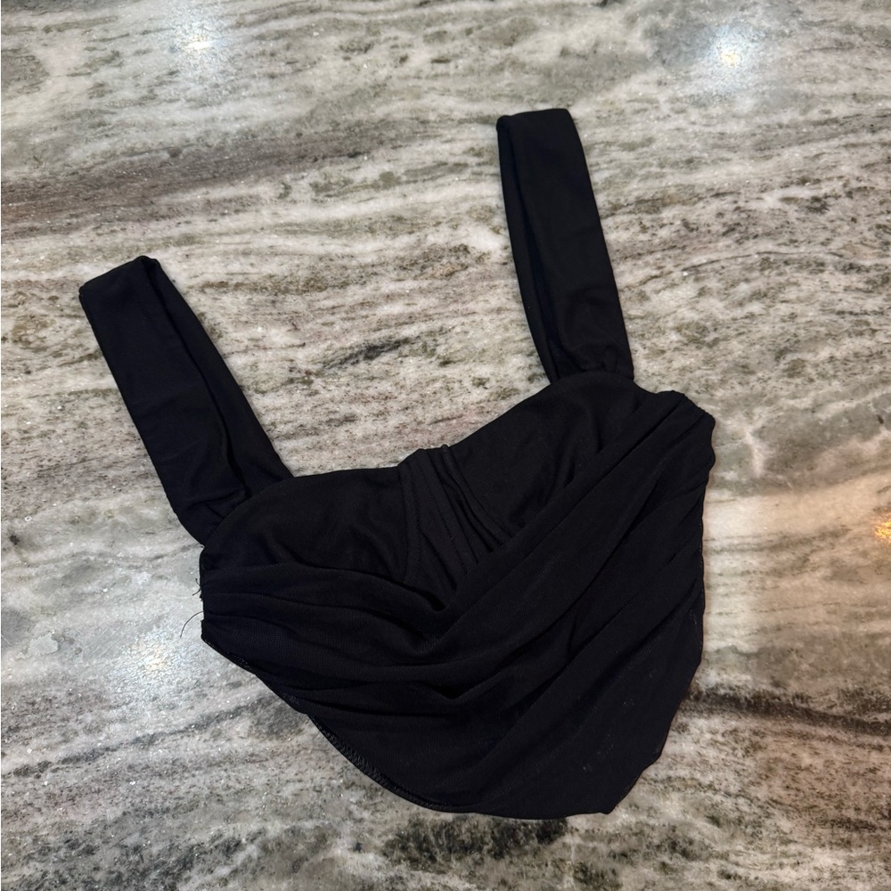 Black bustier corset top size small - Picture 4 of 4
